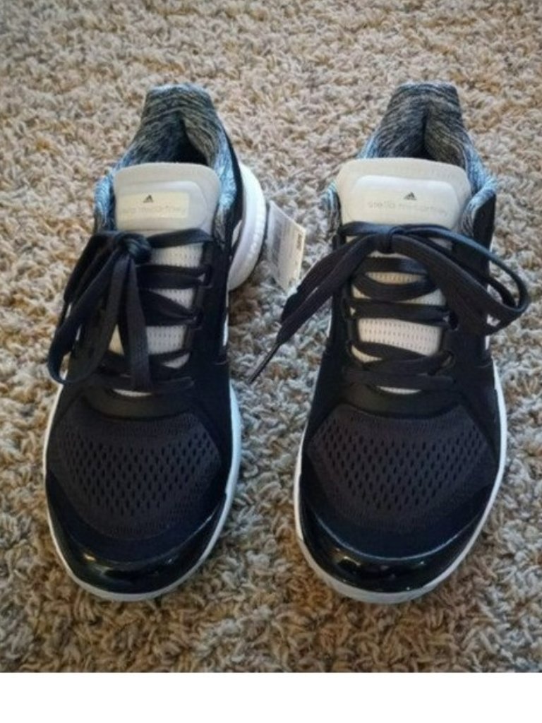 Nwt Adidas Stella Mccartney Women Barricade Tennis Boost Shoes Black 10.5